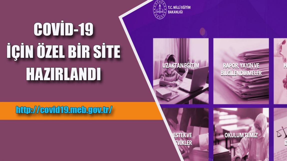 Milli Eğitim Bakanlığı KOVİD-19'a Özel Bir Site Hazırladı