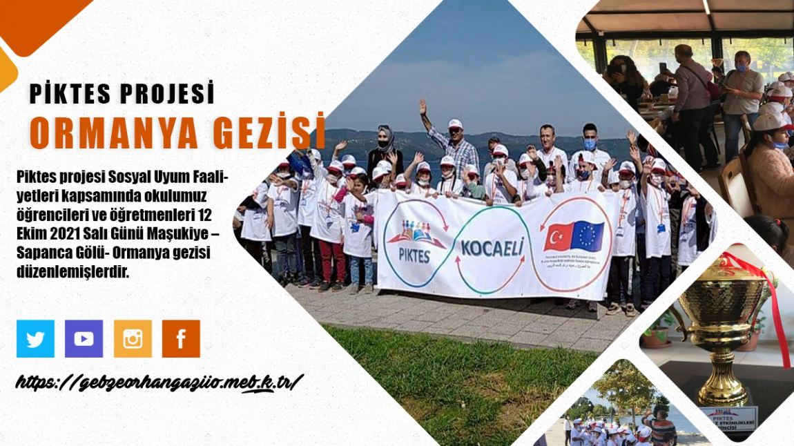 Piktes projesi Sosyal Uyum Faaliyetleri Ormanya Gezisi