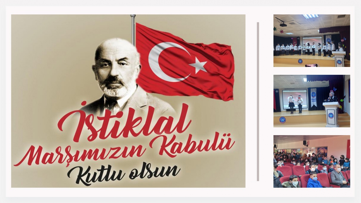 İstiklal Marşının Kabulü Ve Mehmet Akif Ersoy'u Anma Günü Etkinlkleri